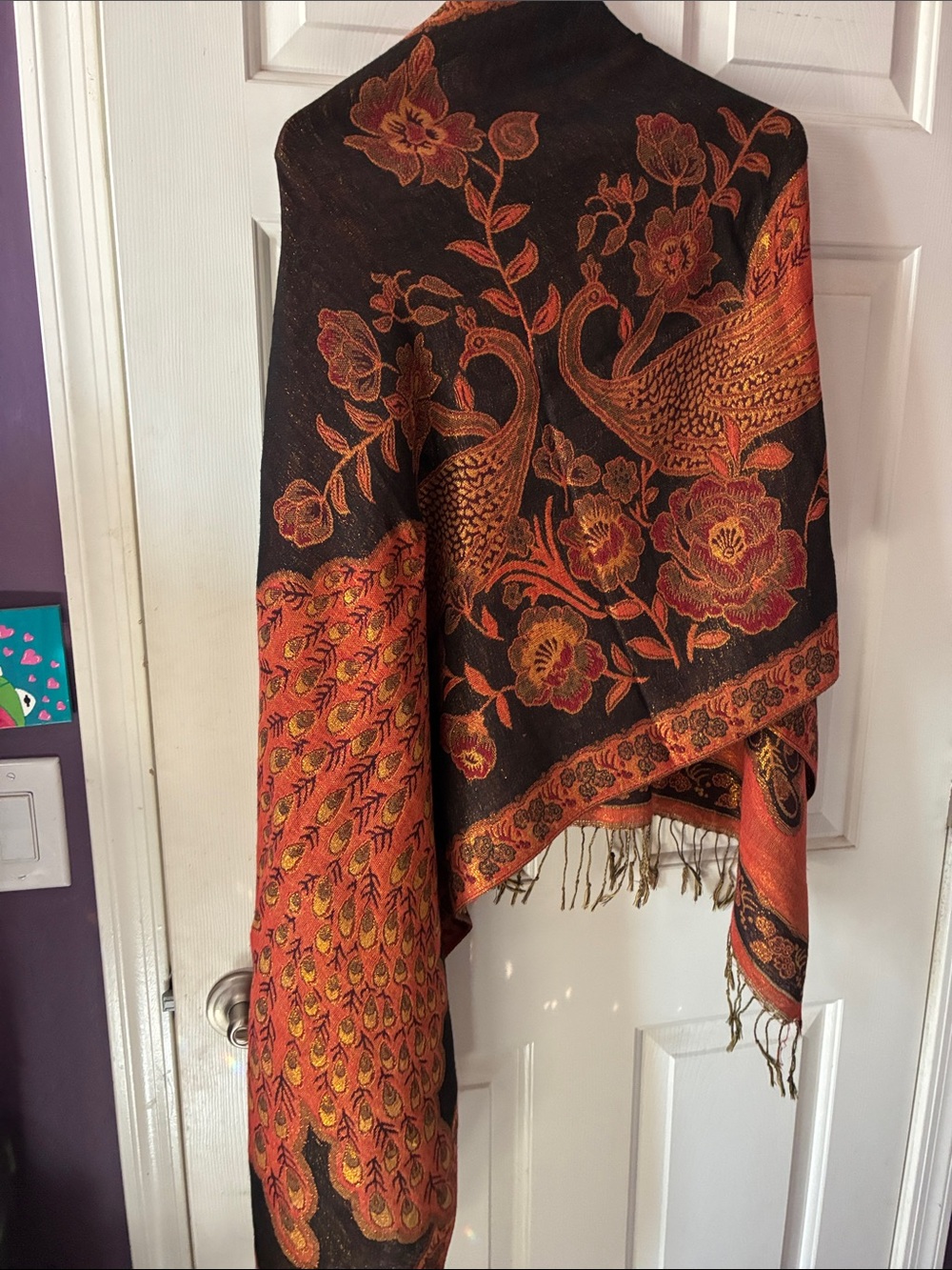 REVERSIBLE SILK BLEND PASHMINA - Picture 7 of 11